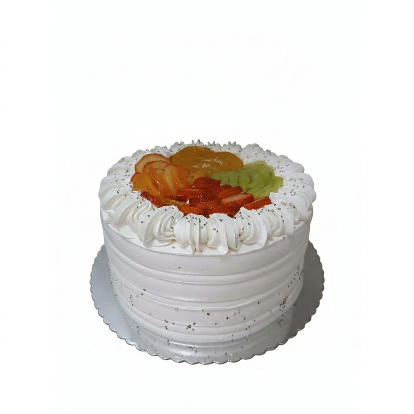 Torta crema chantilly y frutas