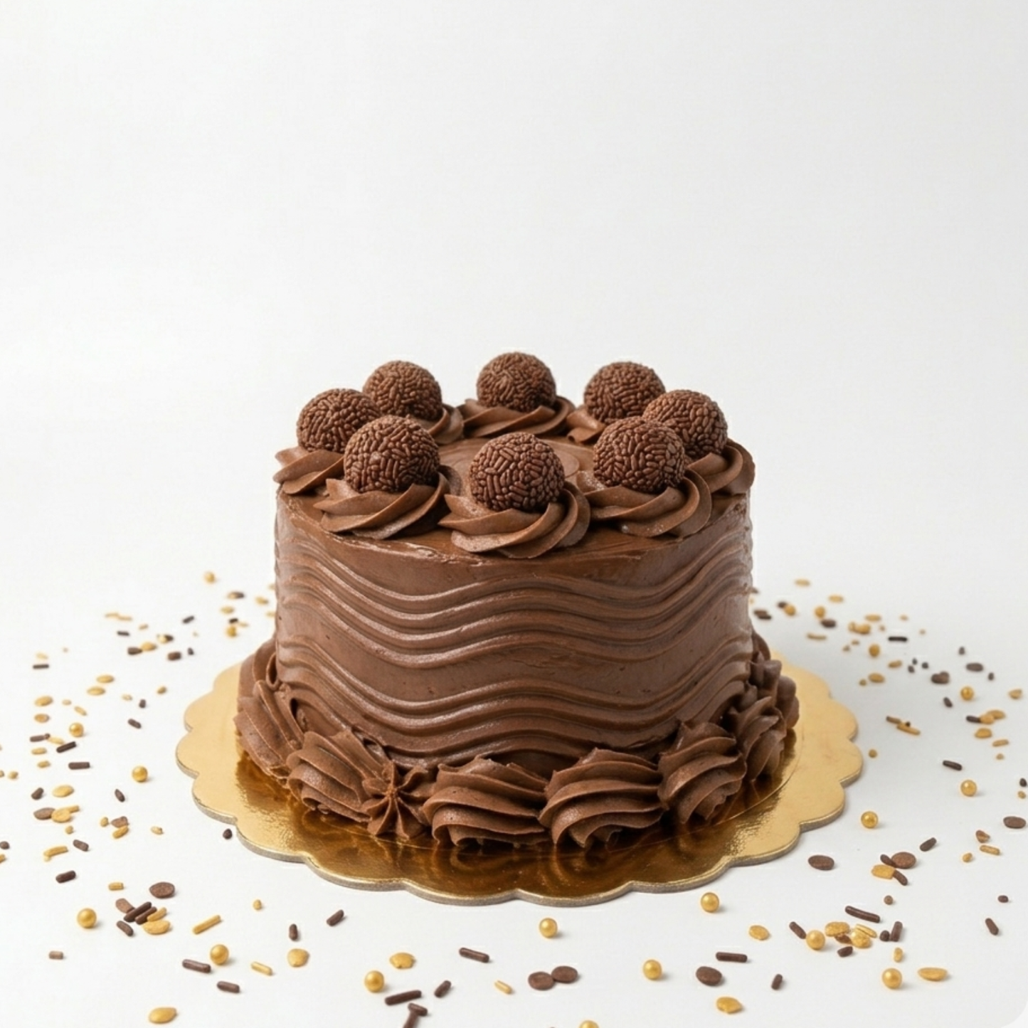 Torta de chocolate y trufas