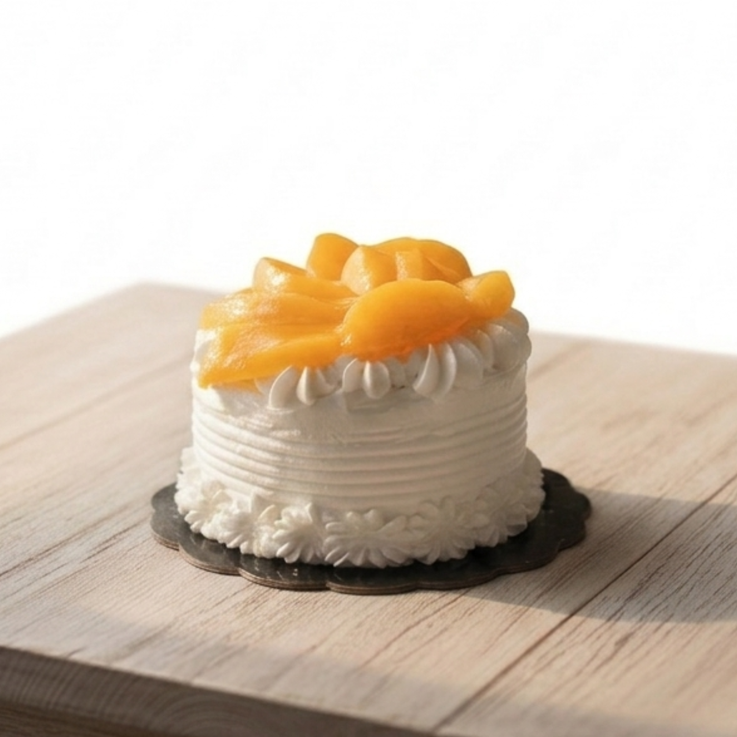 Torta crema chantilly y melocotón