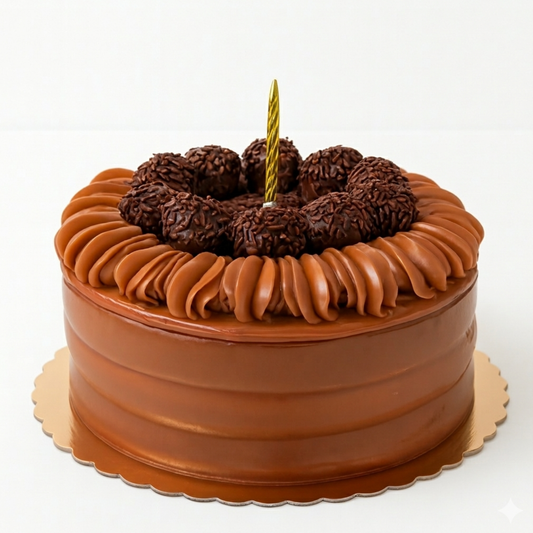 Torta de arequipe y trufa
