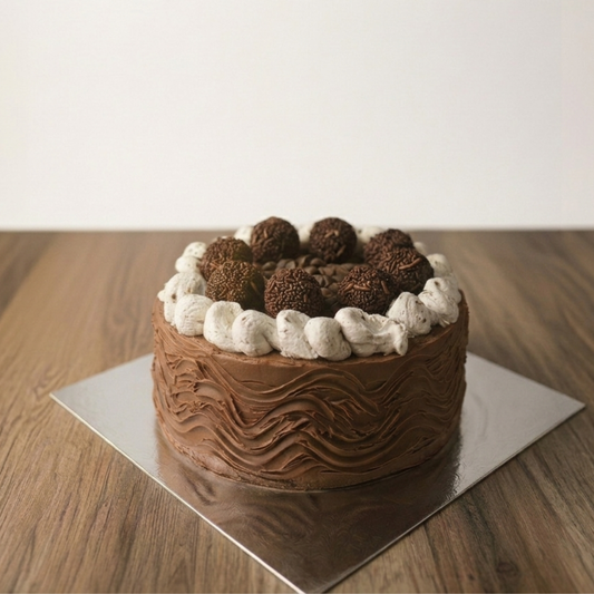 Torta de chocolate y trufas