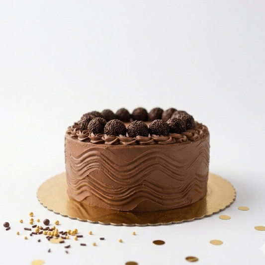 Torta de chocolate y trufas