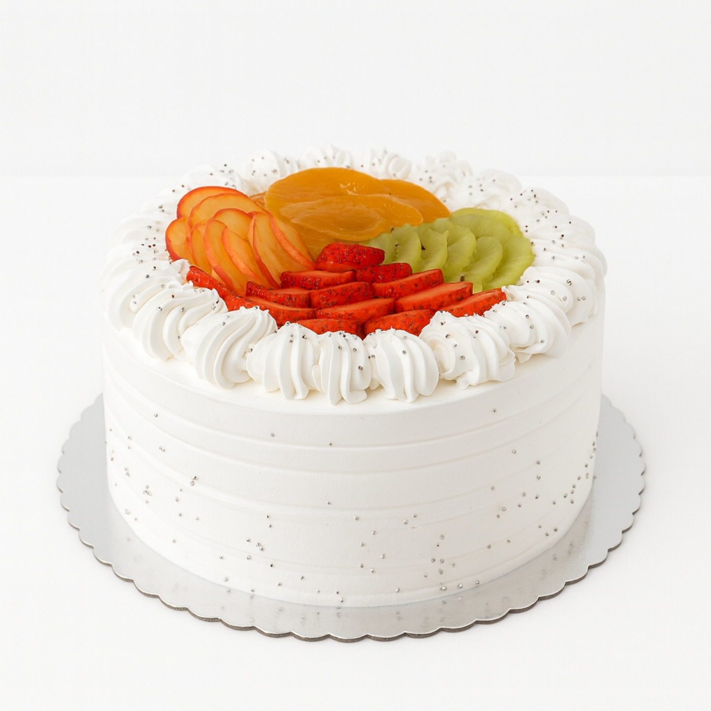 Torta crema chantilly y frutas