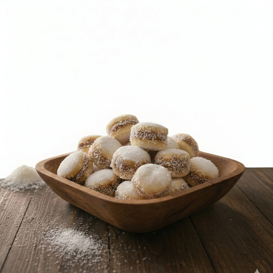 Bandeja de 25 mini alfajores